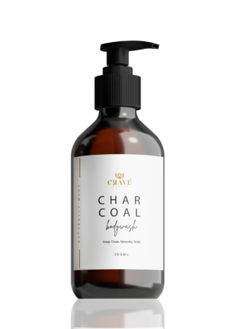 Crave Charcoal Detox Body Wash | Deep Cleansing with Activated Charcoal, Aloe Vera | Refreshing Body Cleanser for All Skin Types – 300ml